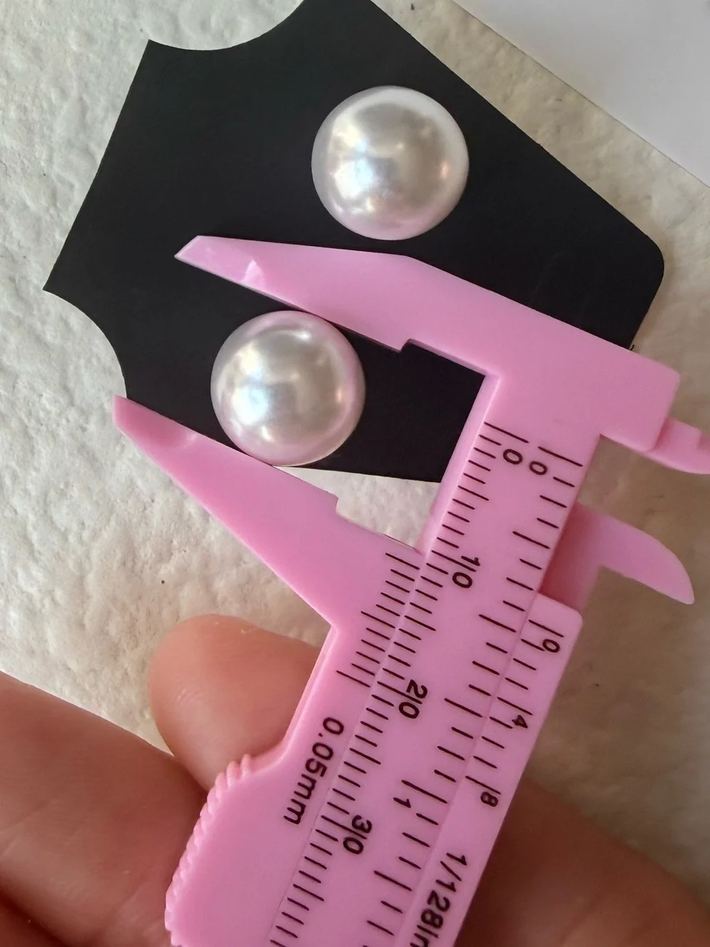 NWT 12mm Minimalist Classic White Faux Pearl Stud Post Earrings Wedding Bridal